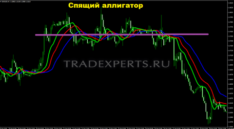 Индикатор Аллигатор пример 3