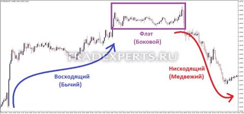 Торговля по тренду пример 1